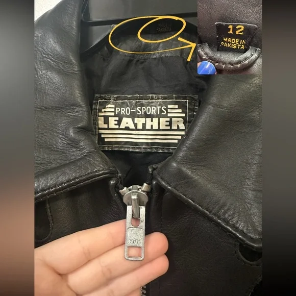 VTG Women’s Pro-Sports Leather Moto Jacket Fringe Conchos Roses Cinched Waist - Picture 8 of 15